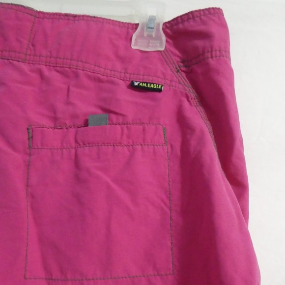 AMERICAN EAGLE | size 33 | Men's Board Shorts | Swim Trunks | Pink - Picture 12 of 16
